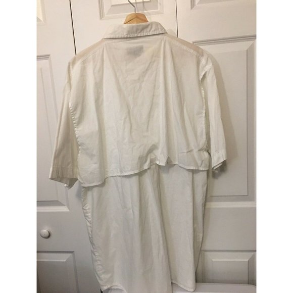 Big Sky Outfitters Men’s Sz XXL Vented White Short Sleeve Button Up Shirt - Picture 6 of 6